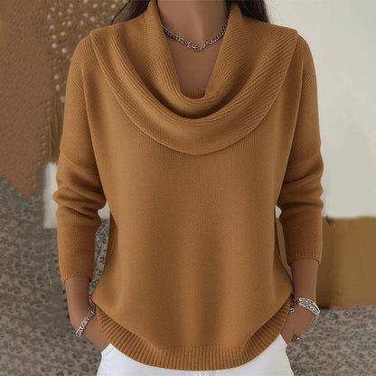 Julieta | Jersey con cuello drapeado