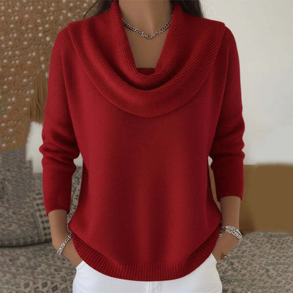 Julieta | Jersey con cuello drapeado