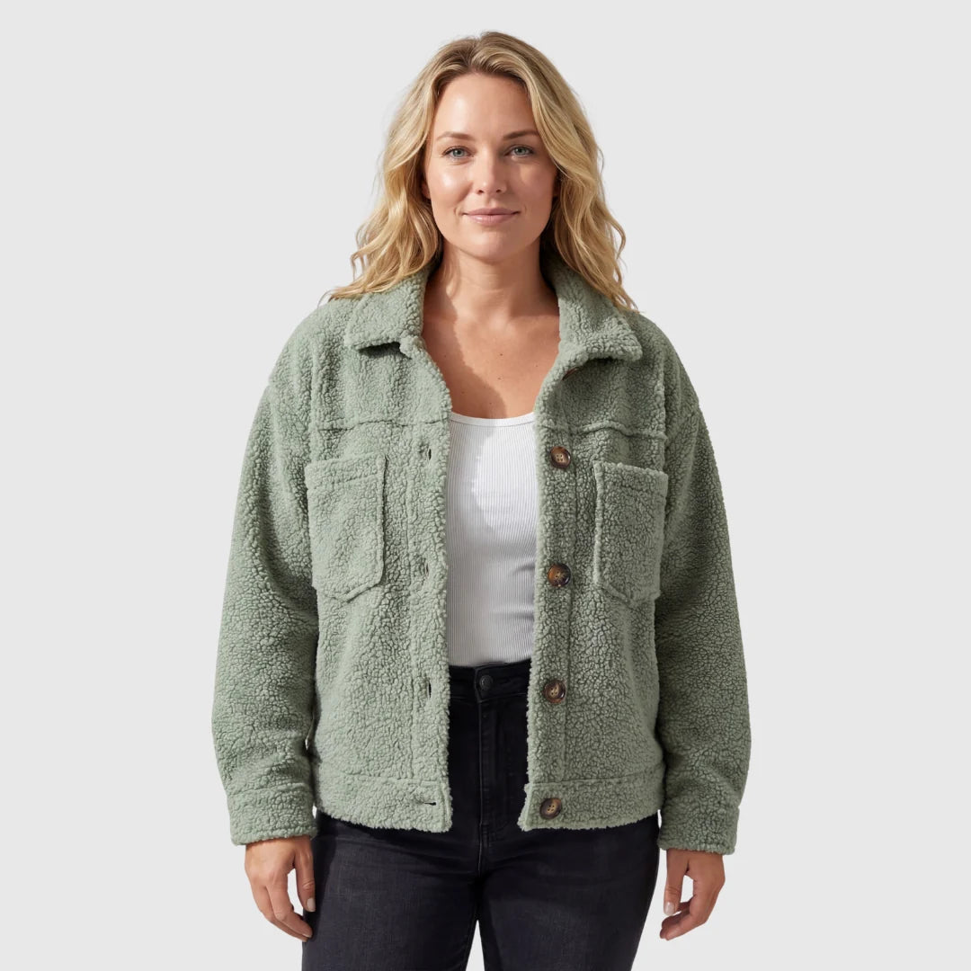 Selina - Chaqueta de lana con textura suave