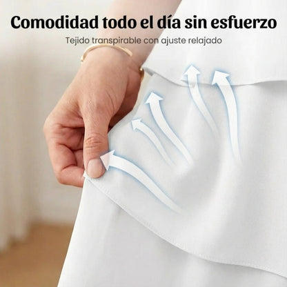 Brisa - Vestido elegante de capas y volantes