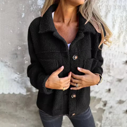 Selina - Chaqueta de lana con textura suave