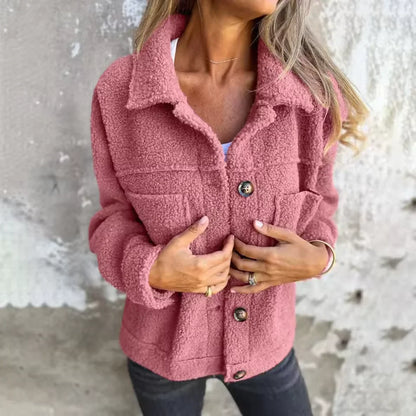 Selina - Chaqueta de lana con textura suave
