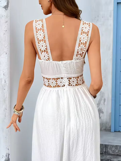 Lucía | Vestido maxi floral con escote en V