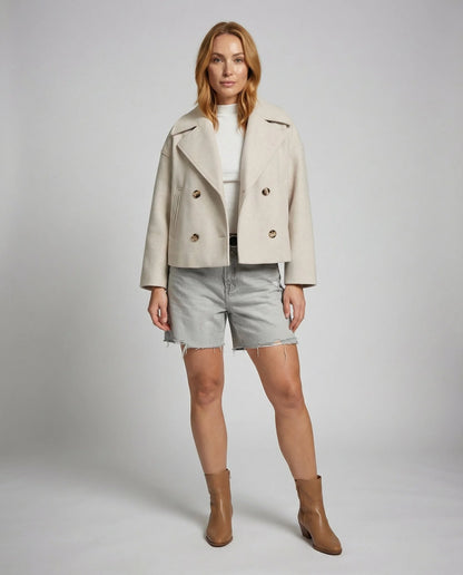 Adriana | Chaqueta cruzada elegante con botones