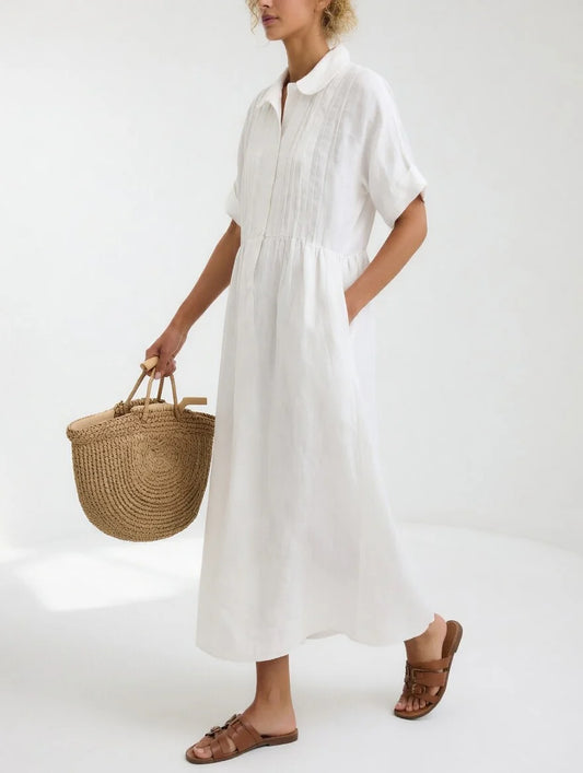 Lisandra - Vestido camisero fluido de verano