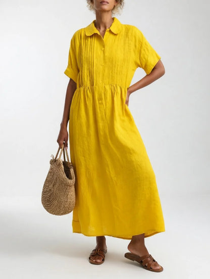 Lisandra - Vestido camisero fluido de verano