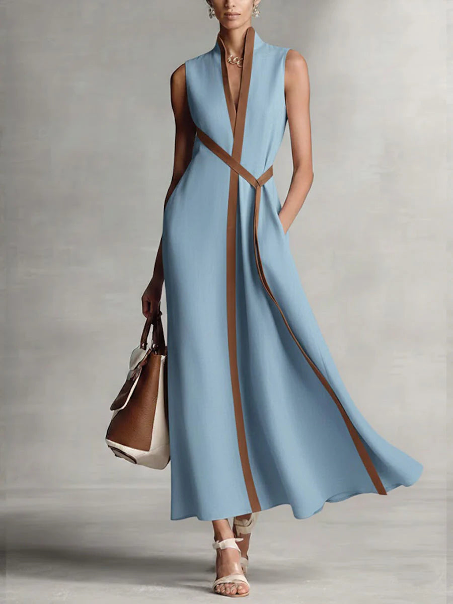 Clara | Vestido largo cruzado elegante