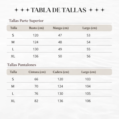 Valeria - Conjunto de sudadera corta y pantalón ancho