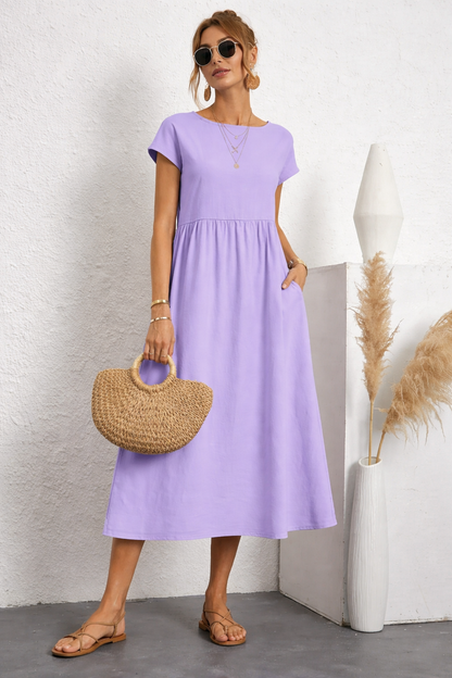Gabriela - Vestido midi fluido de elegancia atemporal