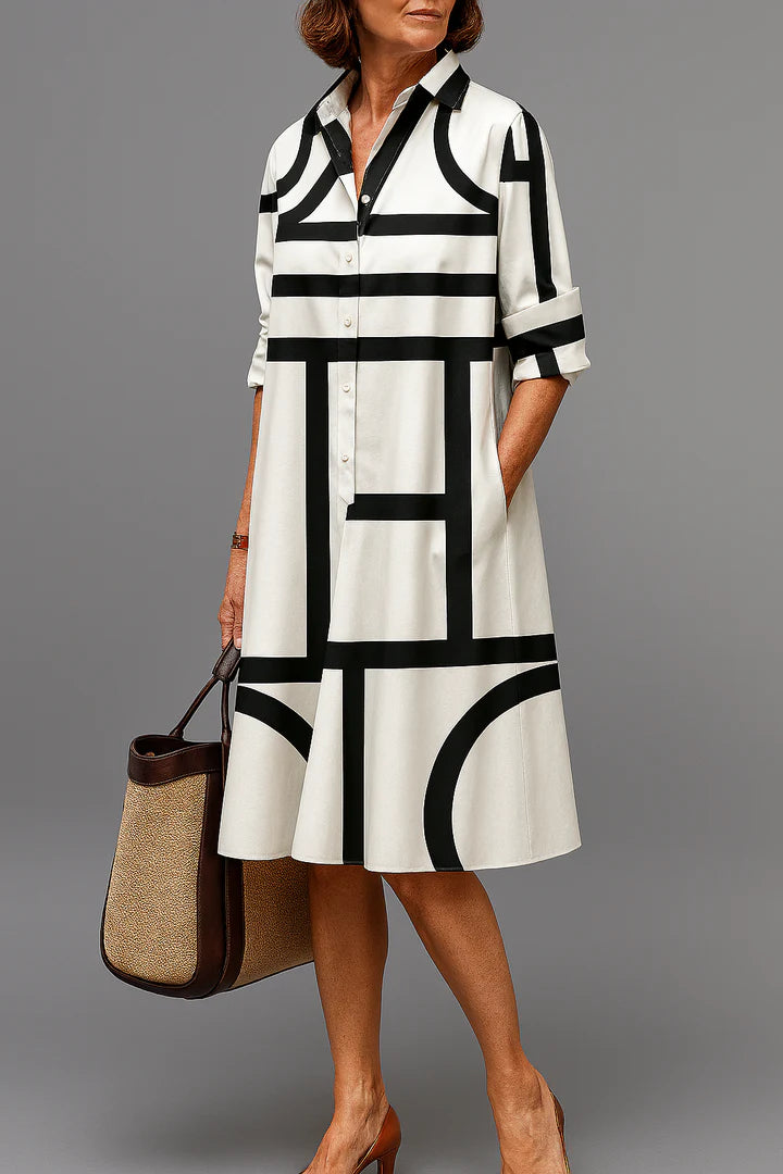 Elena | Vestido midi elegante y refinado