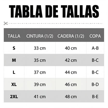Sara - Bikini con falda de cintura alta y efecto moldeador