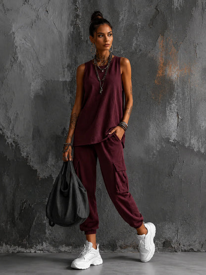 Nora - Conjunto casual de dos piezas cómodo