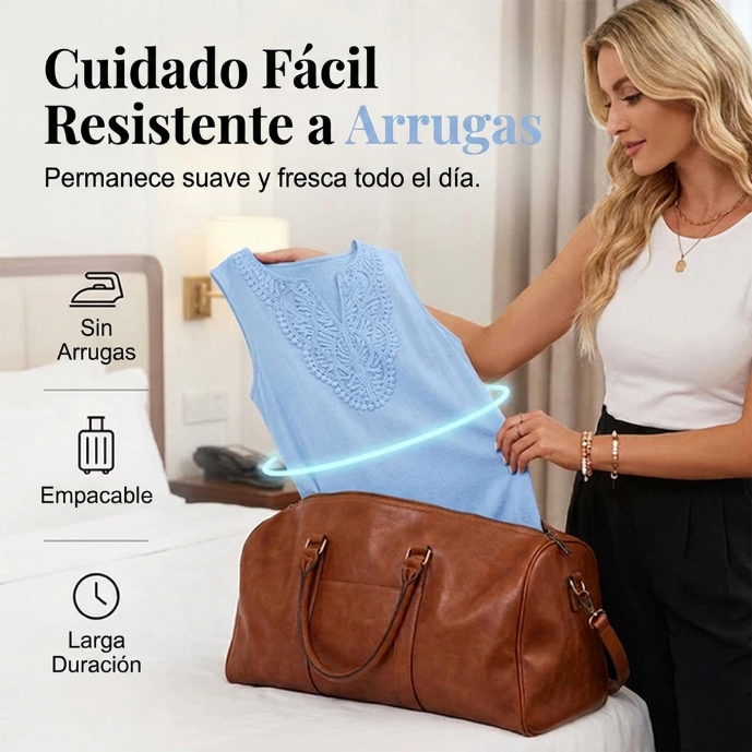 Alba - Vestido Bordado de algodón