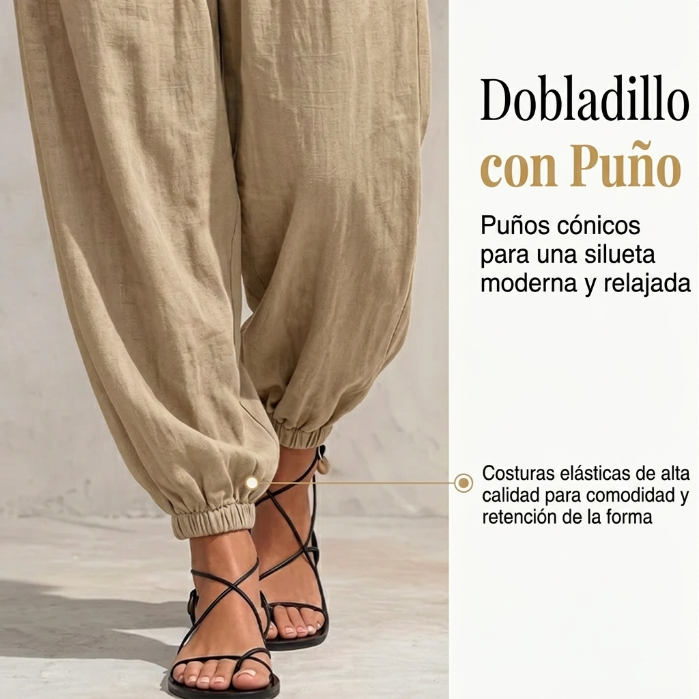 Diana - Conjunto fluido con top halter drapeado y pantalón