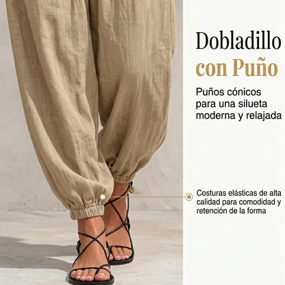 Diana - Conjunto fluido con top halter drapeado y pantalón