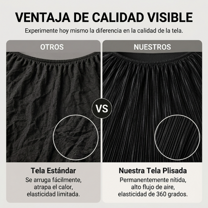Elena - Blusa plisada ultraelástica de corte holgado