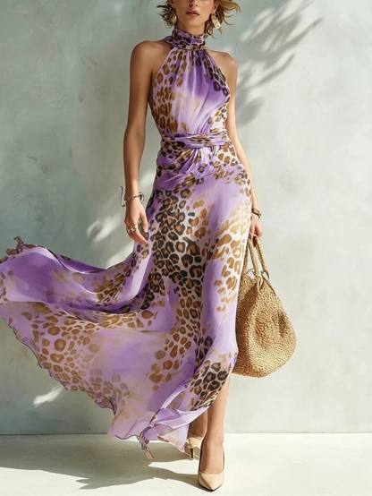 Desiré - Vestido glamour con estampado animal