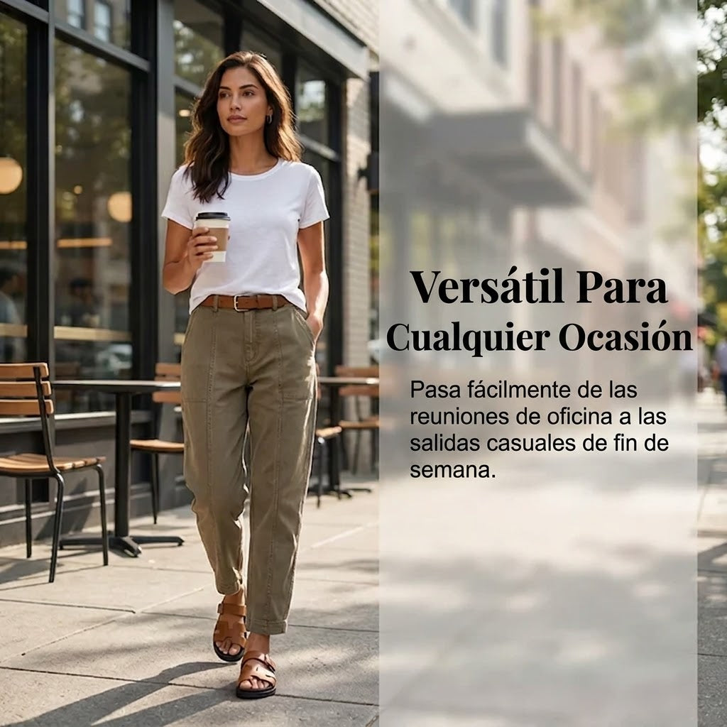 Gala - Pantalón utilitario de cintura alta entallado