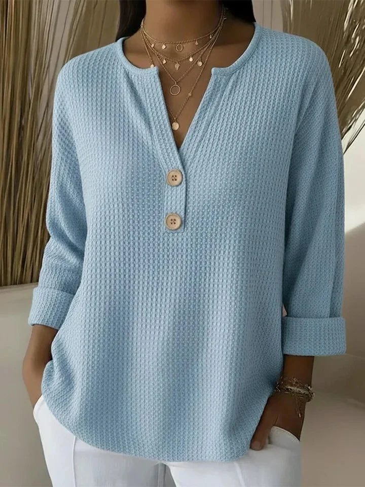 Lucinda | Camiseta Henley con botones