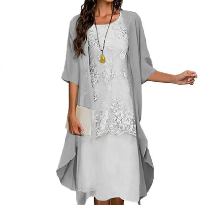 Teresa - Conjunto elegante de vestido y chaqueta