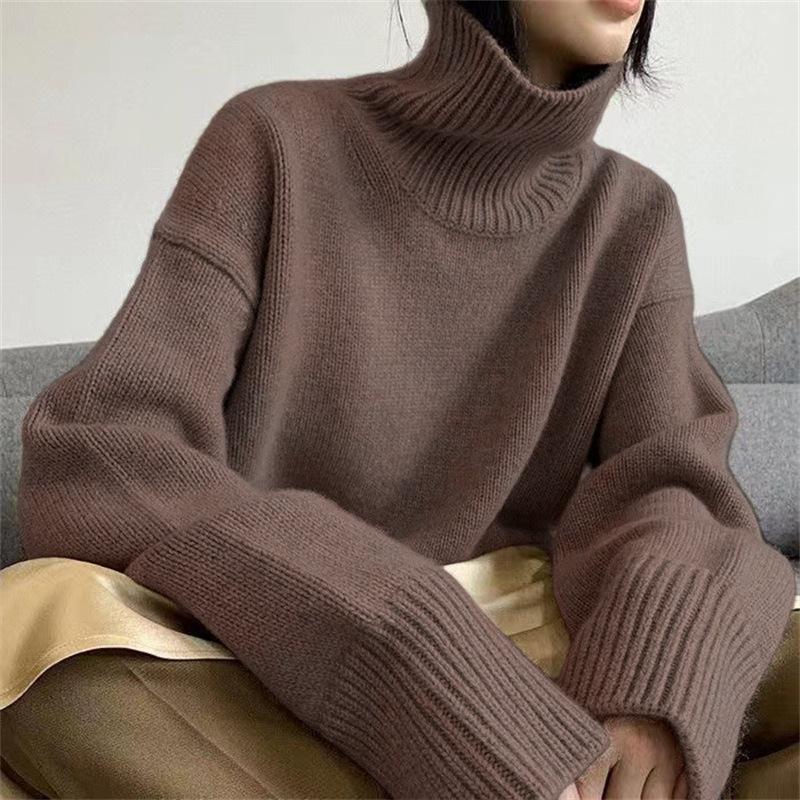 Elena - Jersey de cuello alto elegante