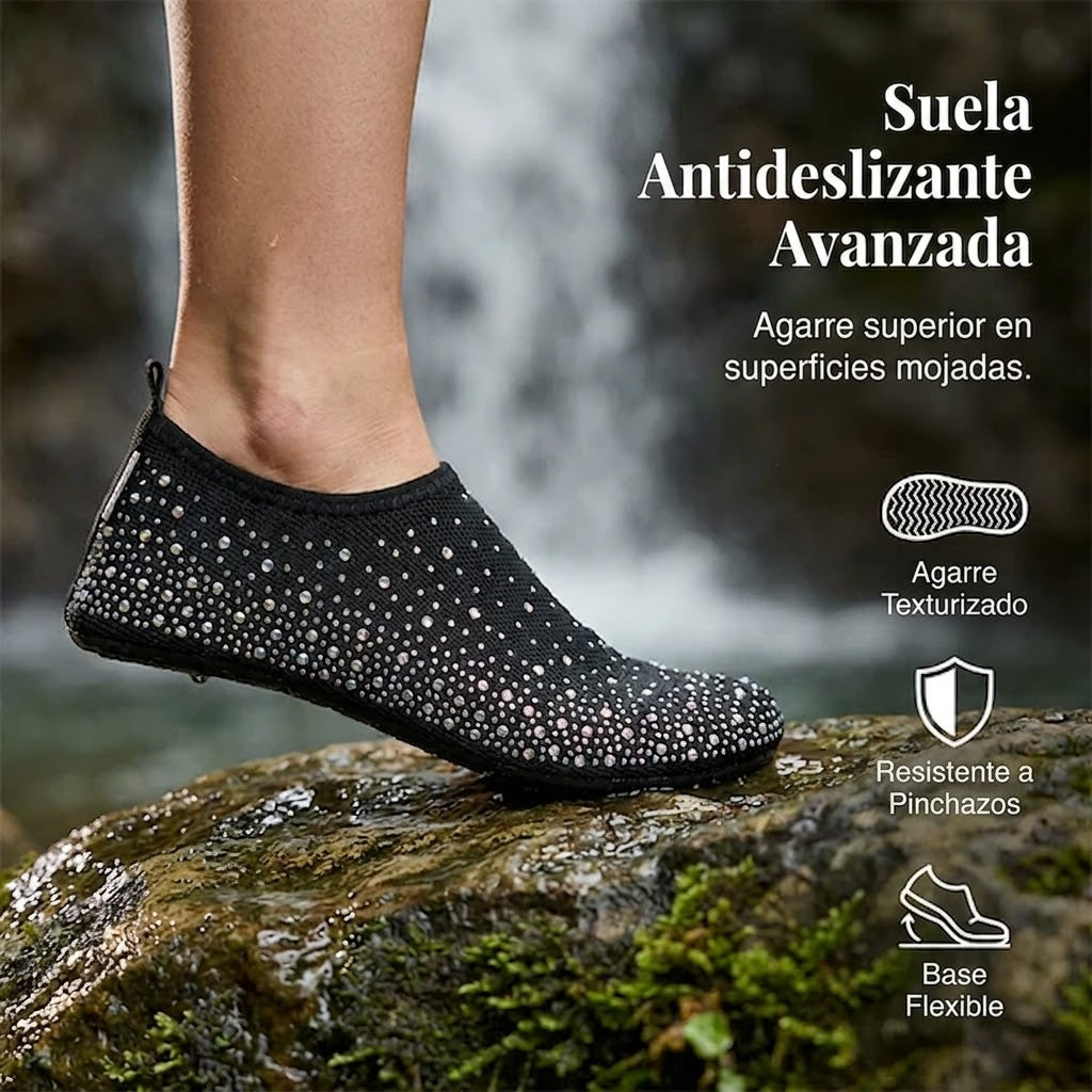 Coral - Zapatos acuáticos brillantes de secado rápido