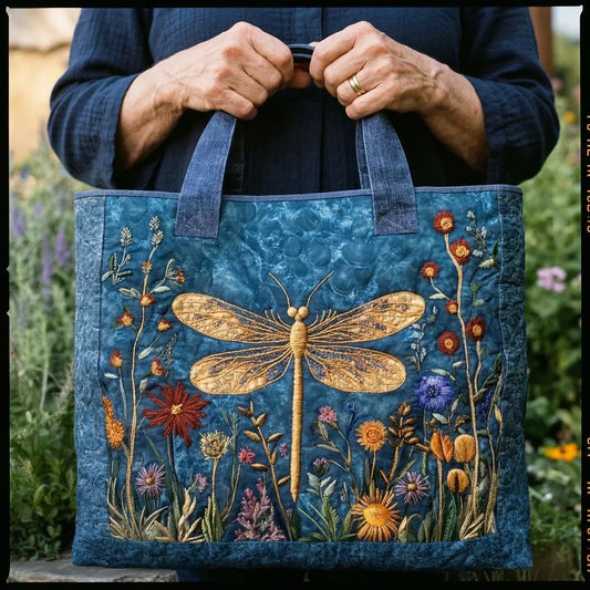 Bolso acolchado - Libélula dorada