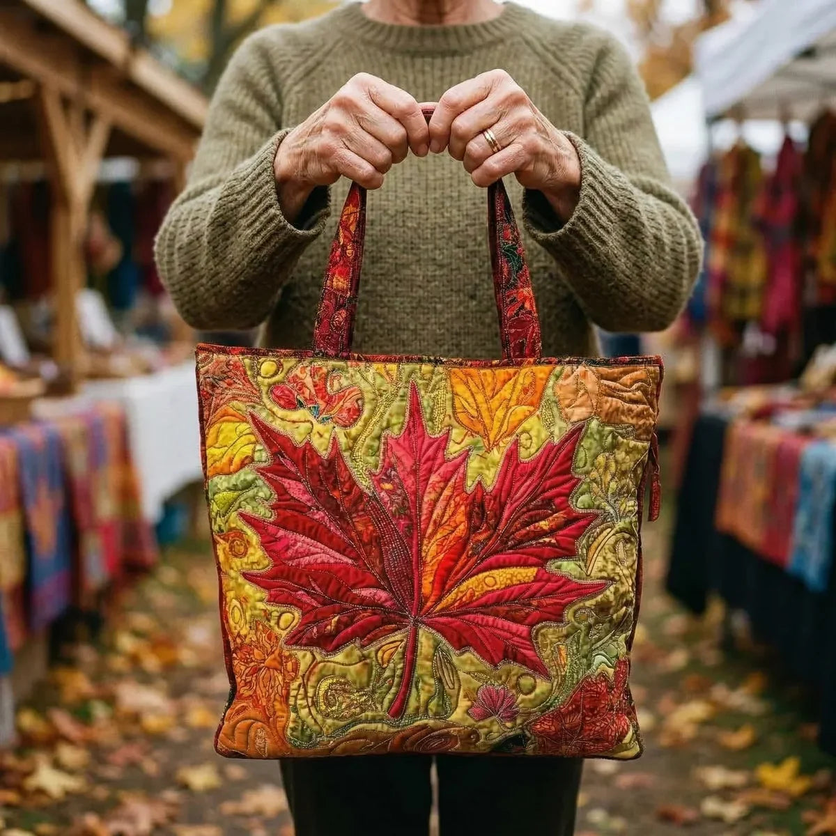 Bolso artesanal - Arce al atardecer