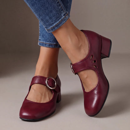 Josefina - Sandalias cómodas de efecto piel