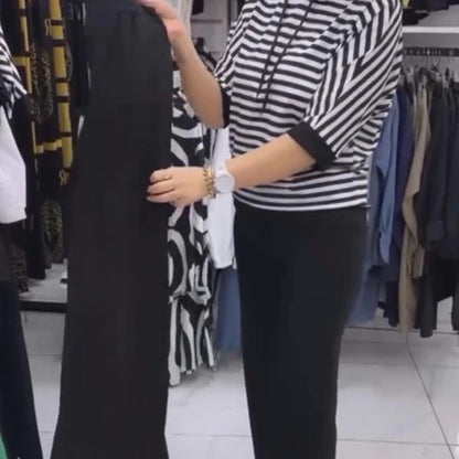 Elia - Conjunto de top con capucha a rayas