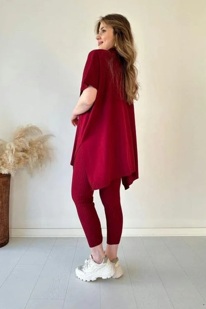 Lara - Conjunto de punto con diseño relajado