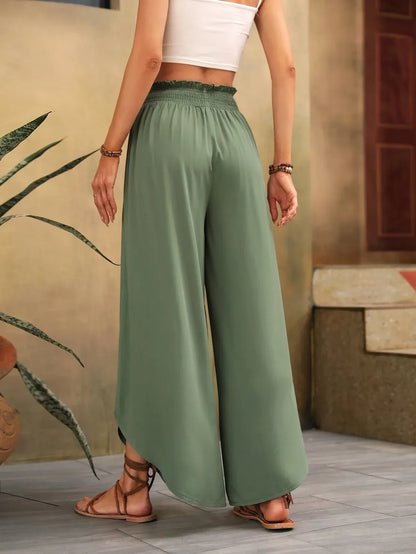 Sara - Pantalón de Lino con Cintura Alta