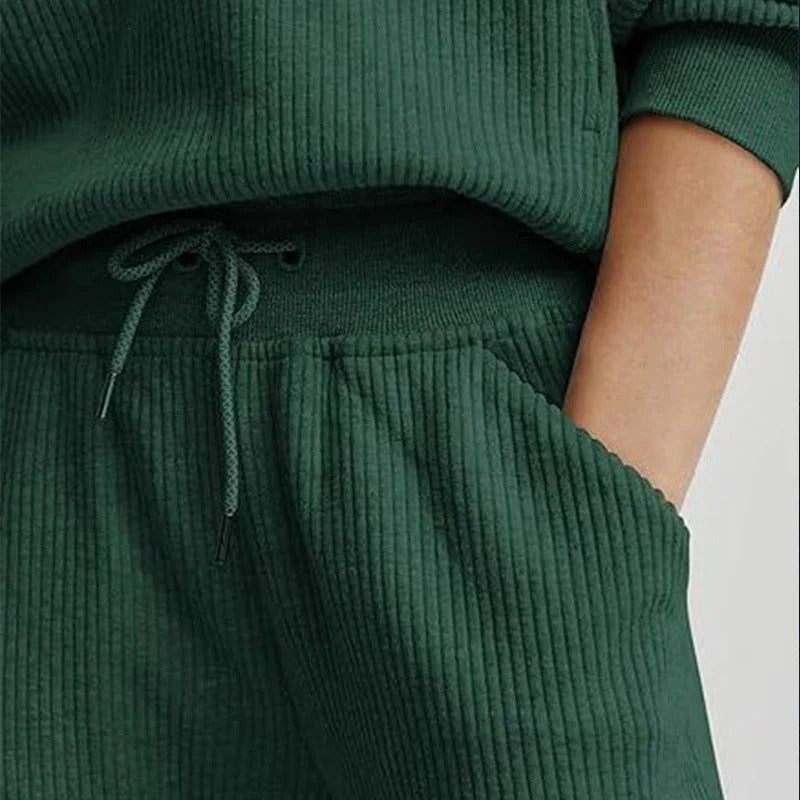 Elena | Conjunto casual con media cremallera