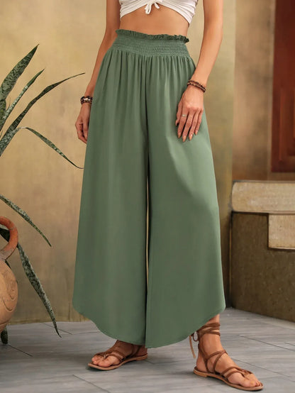 Sara - Pantalón de Lino con Cintura Alta