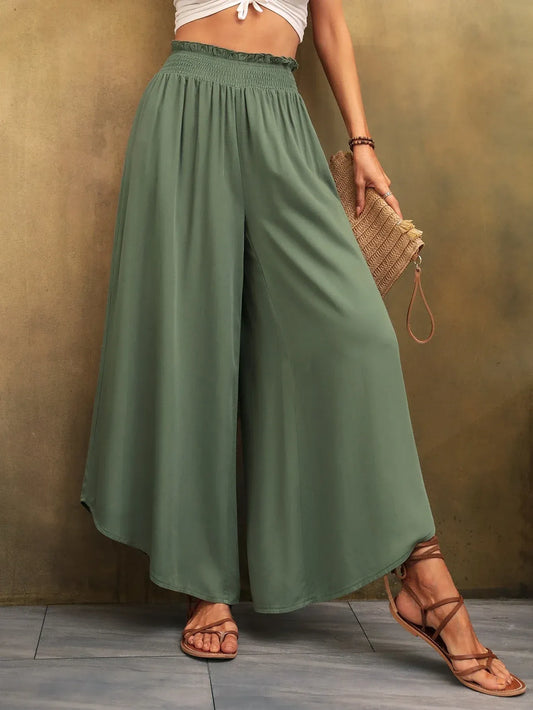 Sara - Pantalón de Lino con Cintura Alta