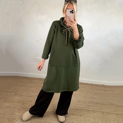 Lorena - Sudadera larga oversized con capucha