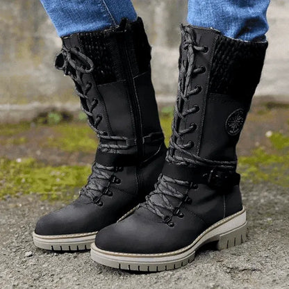 Ana - Botas con cordones y hebilla