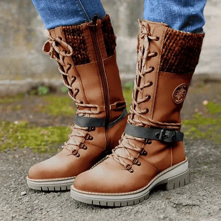 Ana - Botas con cordones y hebilla