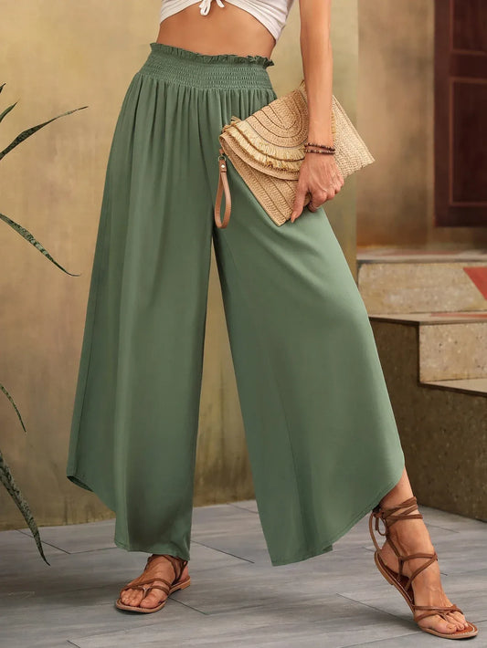 Sara - Pantalón de Lino con Cintura Alta