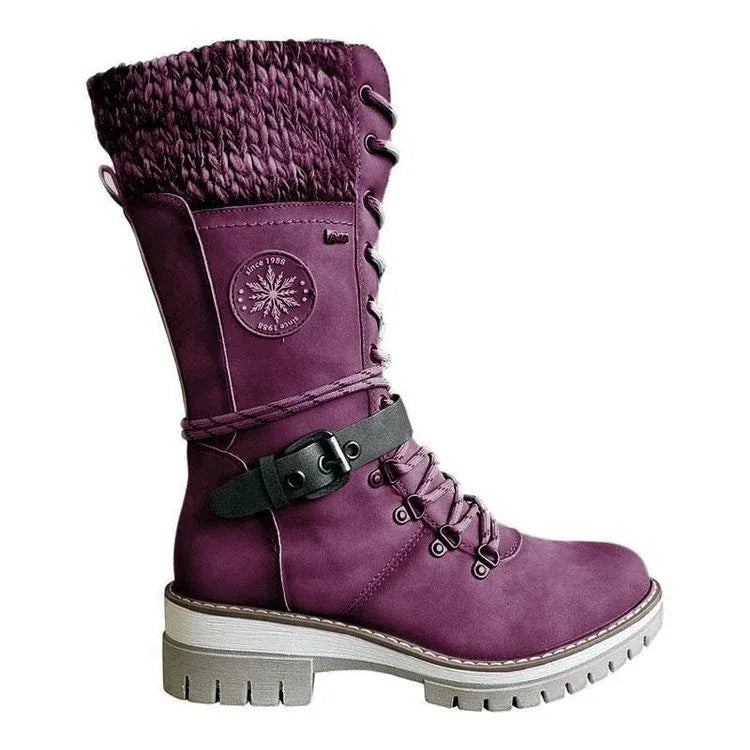 Ana - Botas con cordones y hebilla
