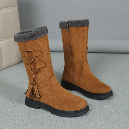 Lidia - Botas de invierno con suela gruesa y forro cálido