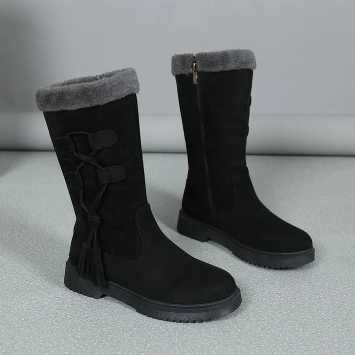 Lidia - Botas de invierno con suela gruesa y forro cálido
