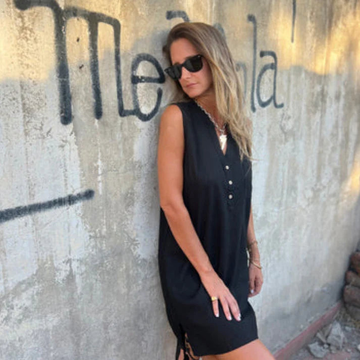 Isla - Vestido sin mangas con escote en V