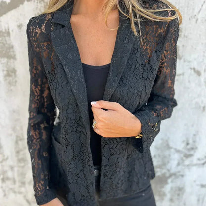 Ariadna - Blazer de encaje floral