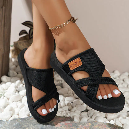 Mía - Sandalias de tiras cruzadas ligeras y cómodas