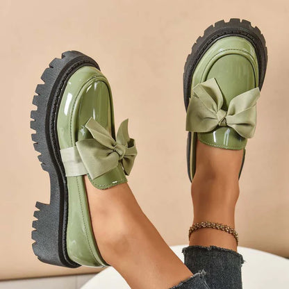 Violeta - Mocasines de plataforma con lazo