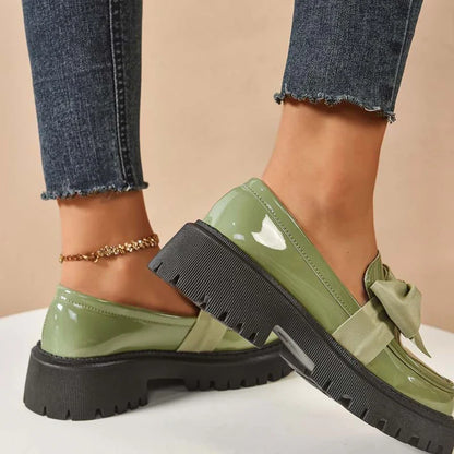 Violeta - Mocasines de plataforma con lazo