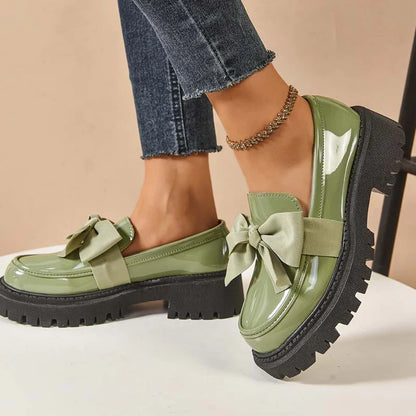 Violeta - Mocasines de plataforma con lazo