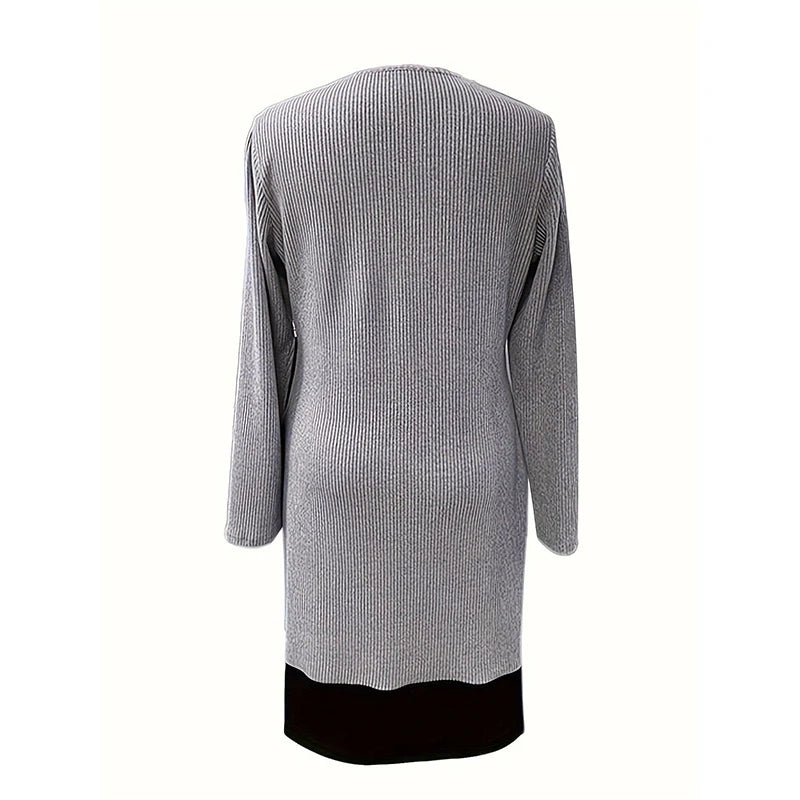 Clara - Vestido en línea A con efecto dos piezas