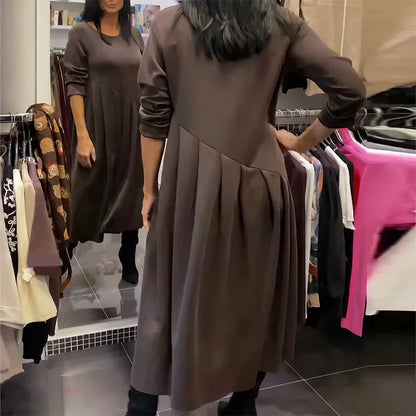 Mara – Vestido casual con escote redondo